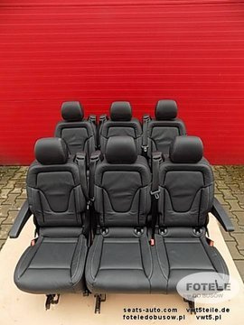 MERCEDES W447 V Klasse Hinten Sitze Sitzbank sitz Leder Schienen Lugano Satz