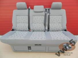 VW T5 Sitzbank Multivan Sitz Schlafbank Schlafsitzbank Grau LLL