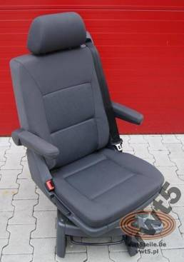 Fotel VW T5 Multivan obrotowy antracyt duo
