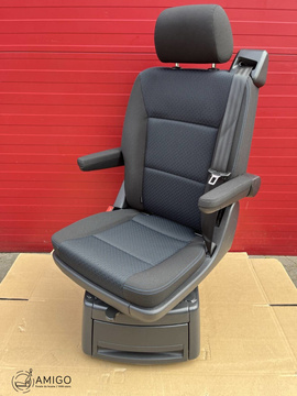 Fotel VW T6 T5 Freestyle Multivan obrotowy Kutamo Niebieski