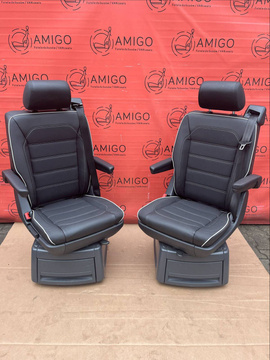 Seats VW T6 California Multivan Caravelle Titan Black Edition 30 swivel rear t5