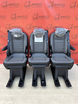 Seat Ford Transit Custom Tourneo bench rear folding seats 3x single seat leather