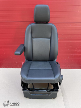 Fotel kierowcy Transit Custom skaj czarny