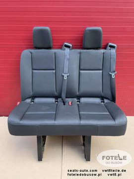MB Sprinter W907 Kanapa dwuosobowa tylna fotel Artico skaj