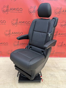 Seat single rear swivel Renault Trafic SpaceClass V-class W447 Black Leather