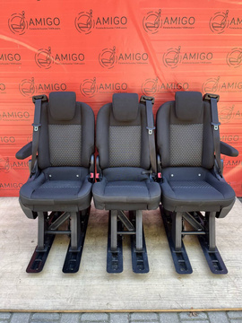 Seat Ford Transit Custom Tourneo bench rear folding seats 3x single seat Capitol