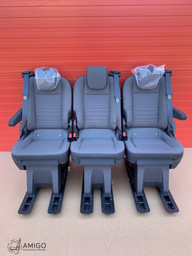 Seat Ford Transit Custom Tourneo bench rear folding seats 3x single seat