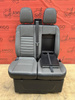 Ford Transit Custom Sitzbank Beifahrersitzbank Sitz Salerno Leder Dark Palazzo
