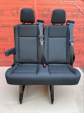 Ford Transit MK8 2er Sitzbank Bank Fahrgasrraum Sitz sitze Capitol armlehne