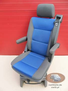 VW T5 Drehsitz Multivan Sitz Anthrazit Duo Blau